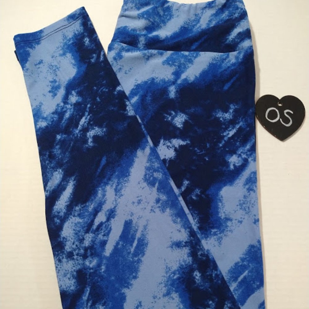 Lularoe OS blue leggings